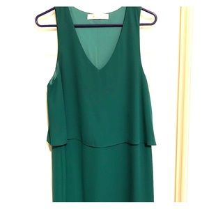 Emerald green cocktail dress
